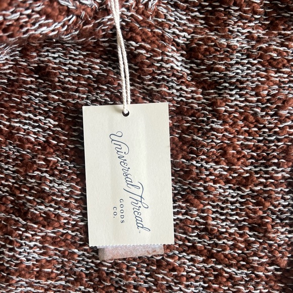 Universal thread large brown cable knit sweatshirt long sleeve new with tags - Picture 3 of 5